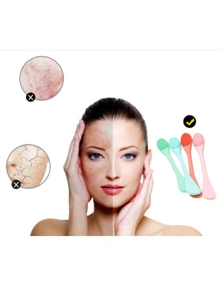 Perie faciala din silicon cu spatula