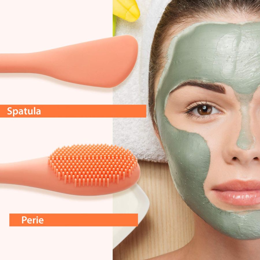 Perie faciala din silicon cu spatula