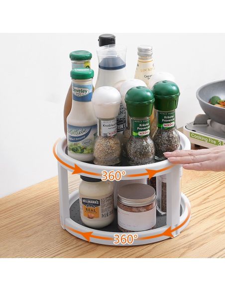 Organizator dublu pentru condimente