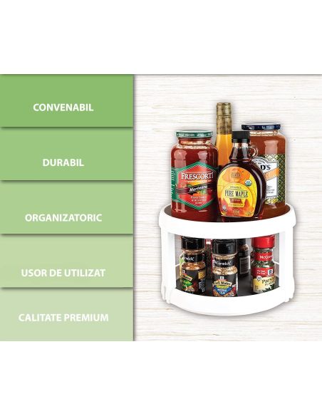 Organizator dublu pentru condimente