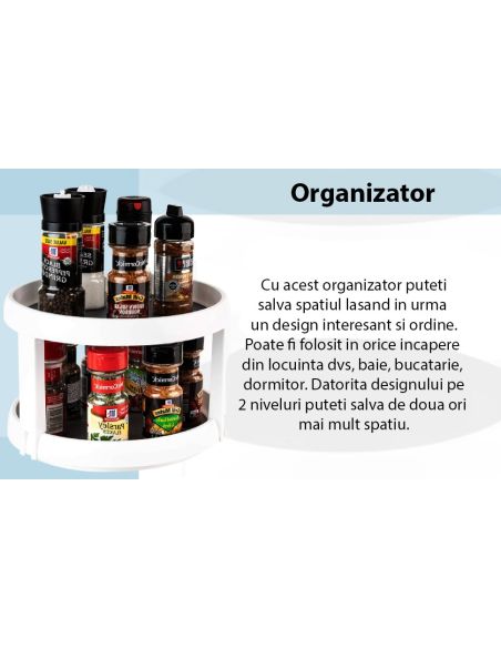 Organizator dublu pentru condimente