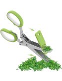 Foarfeca 5 lame pentru salata si legume, foarfeca verdeata, foarfeca salata, Elastix