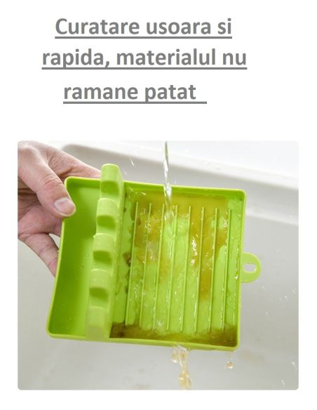Suport ustensile bucatarie cu 4 compartimente
