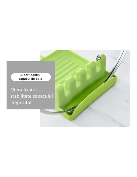 Suport ustensile bucatarie cu 4 compartimente