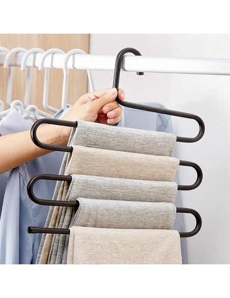 Organizator pantaloni in forma de S