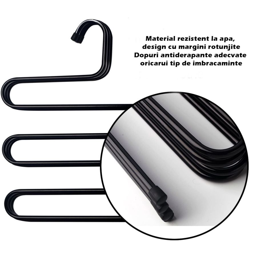 Organizator pantaloni in forma de S