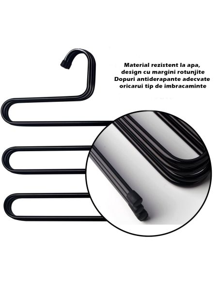 Organizator pantaloni in forma de S