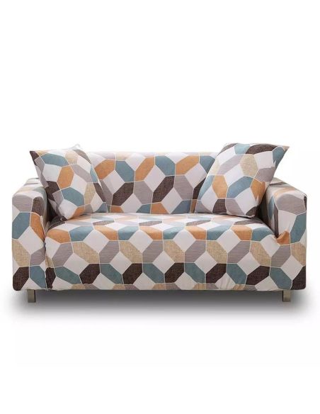 Husa canapea 2 locuri culoare bej