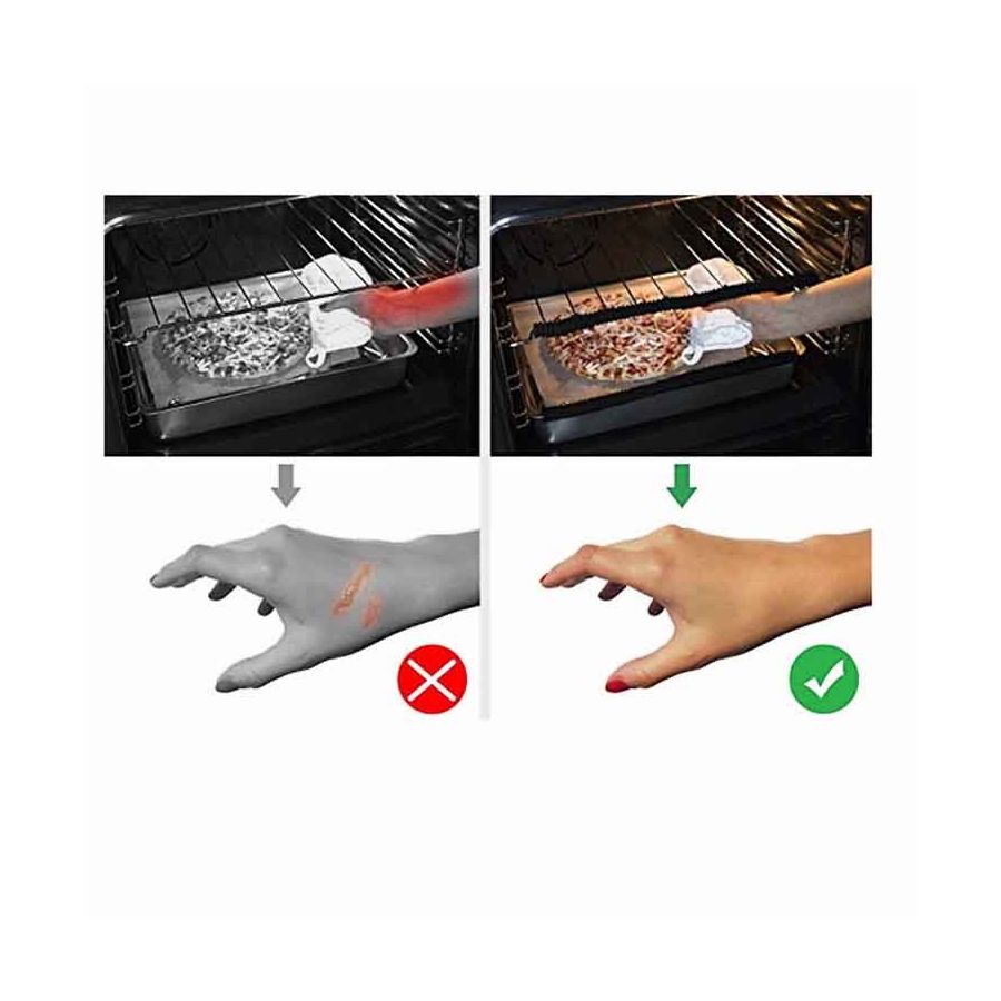 Set 2 protectii din silicon pentru gratarele cuptoarelor