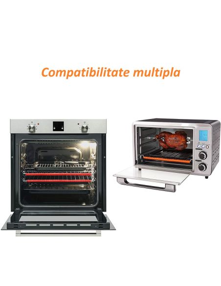 Set 2 protectii din silicon pentru gratarele cuptoarelor