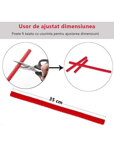 Set 2 protectii din silicon pentru gratarele cuptoarelor