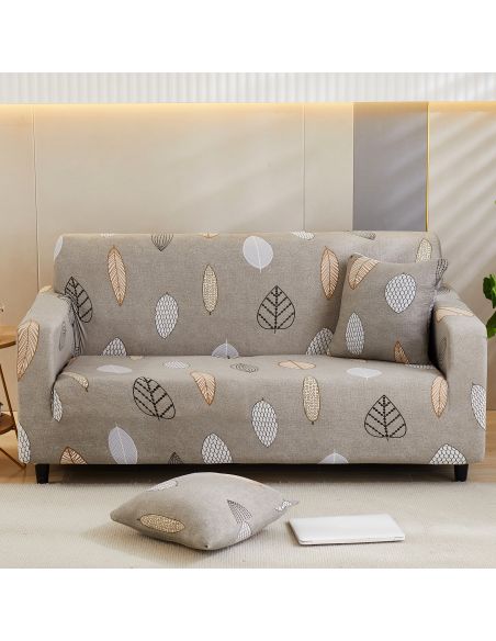 Husa canapea 2 locuri culoare bej