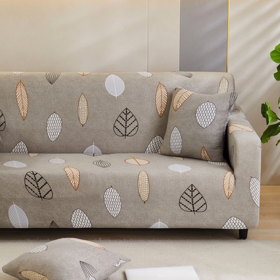 Husa canapea 2 locuri culoare bej