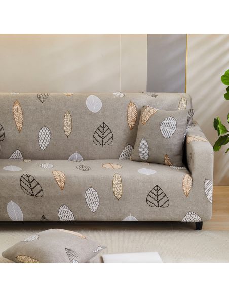 Husa canapea 2 locuri culoare bej