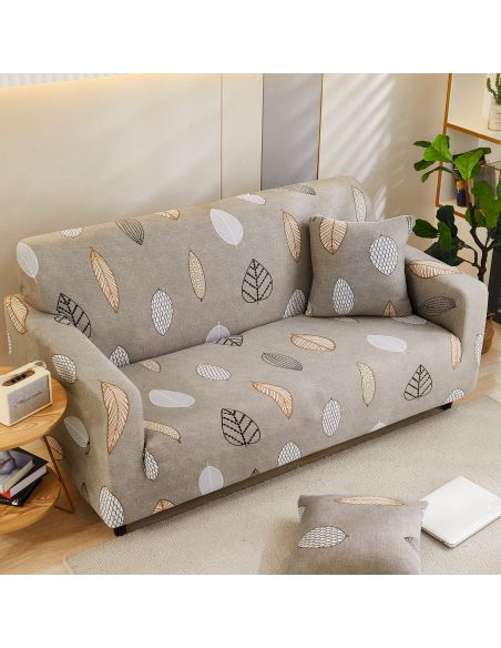 Husa canapea 2 locuri culoare bej