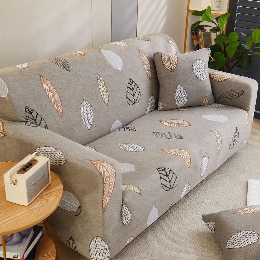 Husa canapea 2 locuri culoare bej