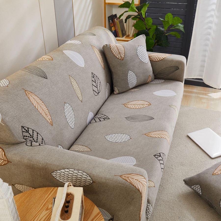 Husa canapea 2 locuri culoare bej