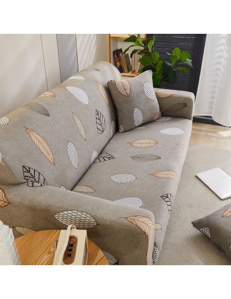 Husa canapea 2 locuri culoare bej