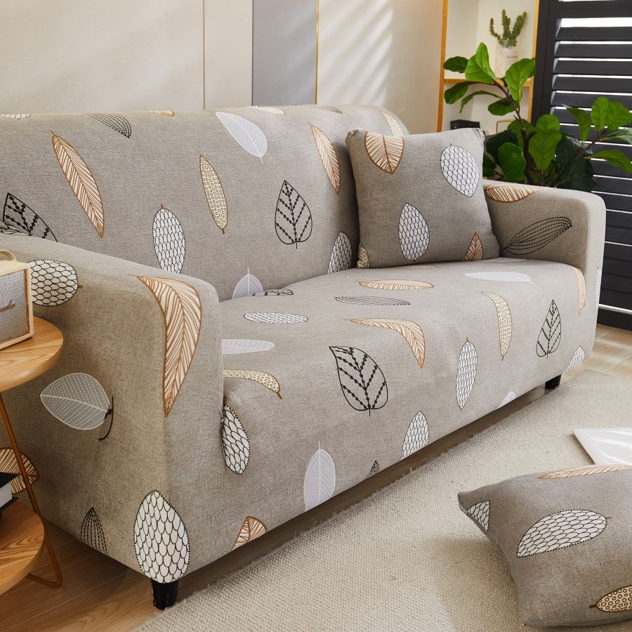 Husa canapea 2 locuri culoare bej