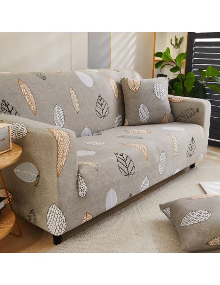 Husa canapea 2 locuri culoare bej