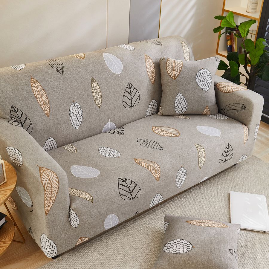 Husa canapea 2 locuri culoare bej