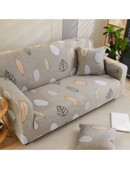 Husa canapea 2 locuri culoare bej