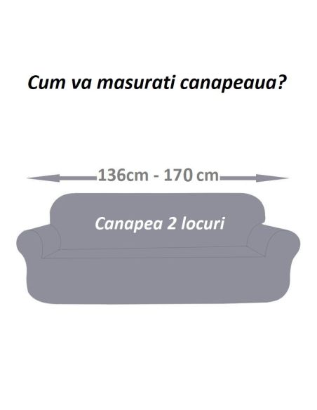 Husa canapea 2 locuri culoare ROSU/ Waterproof