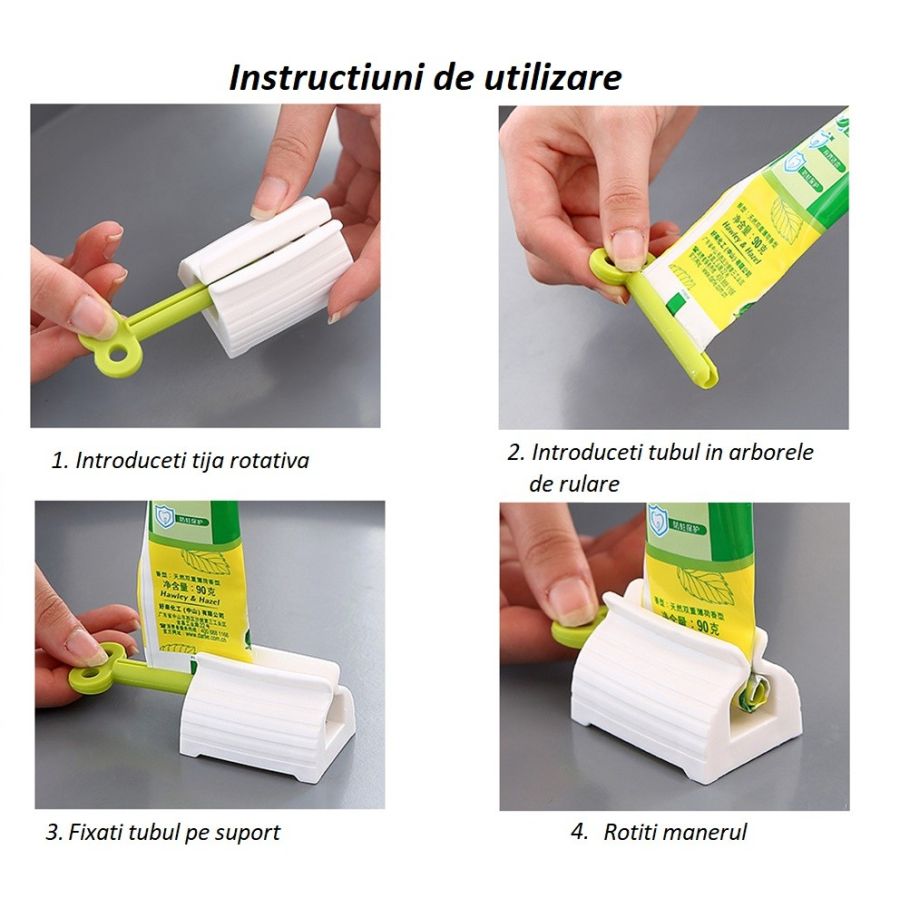 Presa manuala pentru stoarcerea tuburilor