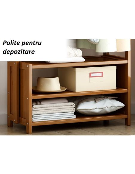 Suport din bambus pentru haine 70 cm
