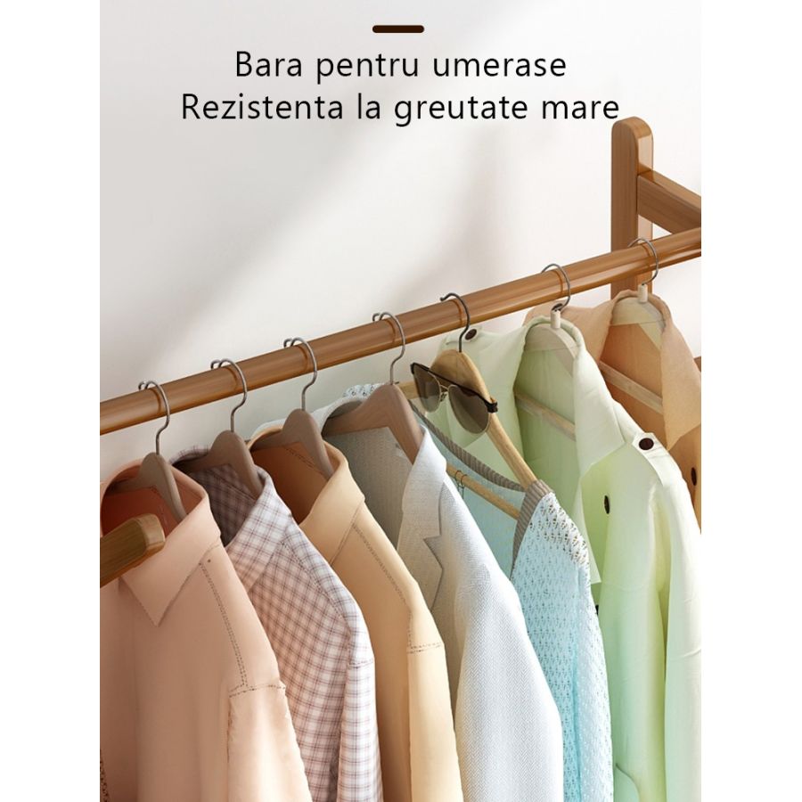 Suport din bambus pentru haine 70 cm