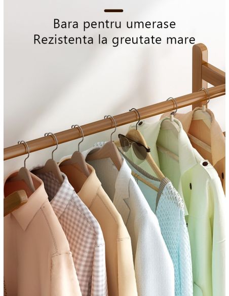 Suport din bambus pentru haine 70 cm