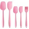 Set 5 spatule din silicon roz