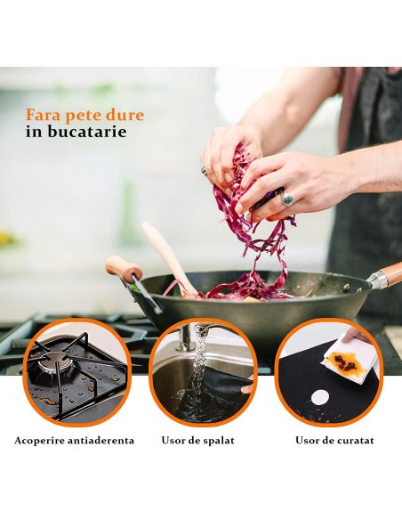 Folie reutilizabila pentru aragaz, protectie aragaz Elastix