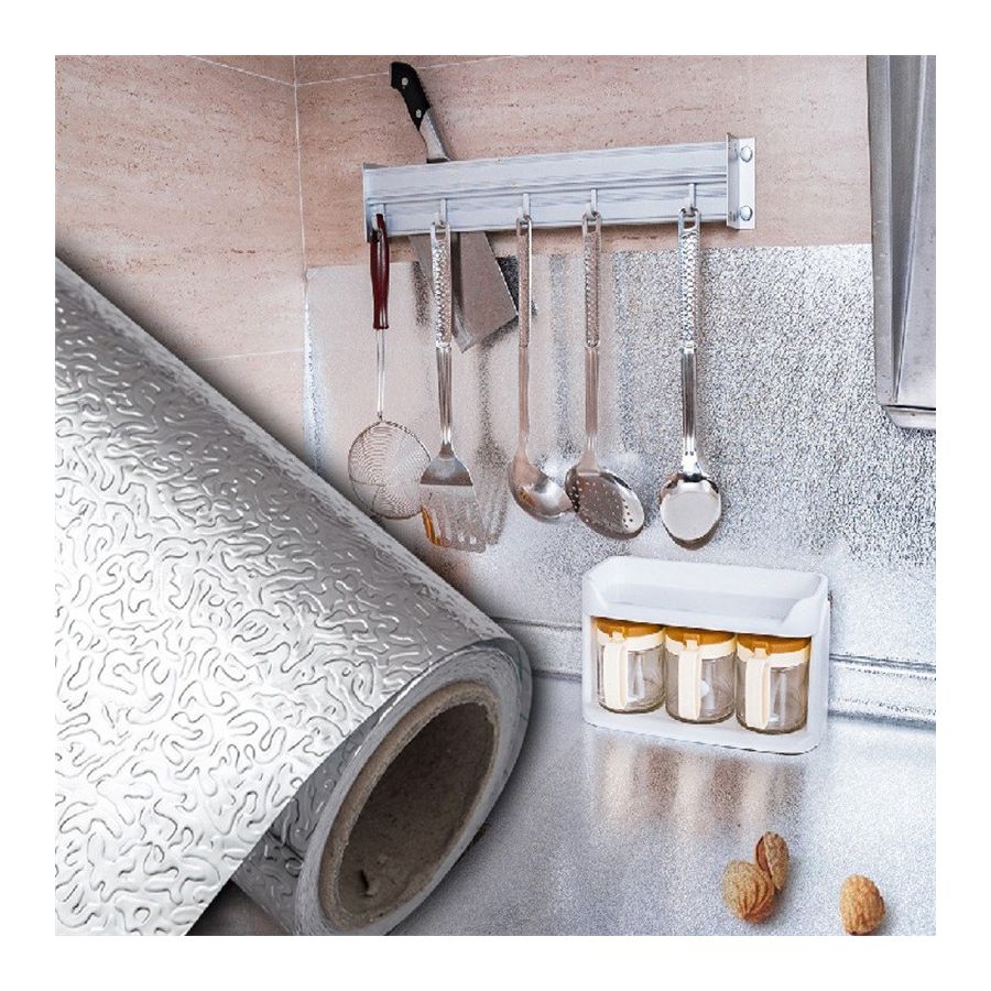 Autocolant din folie de aluminiu pentru bucatarie, Elastix