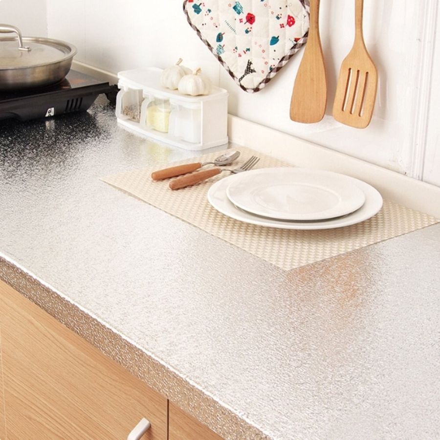 Autocolant din folie de aluminiu pentru bucatarie, Elastix