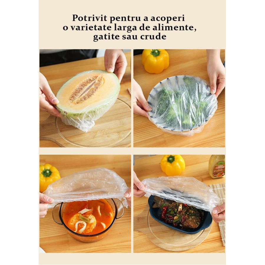 Pungi pentru alimente, universale din plastic, Elastix