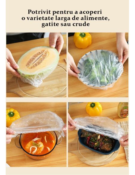 Pungi pentru alimente, universale din plastic, Elastix