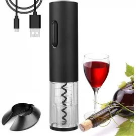 Tirbuson electric cu incarcare USB, deschizator electric pentru sticle de vin, Elastix