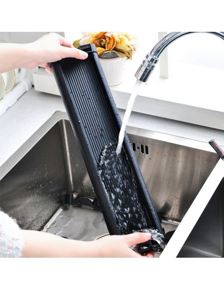 Organizator reglabil pentru bucatarie, suport castroane si farfuri, Elastix