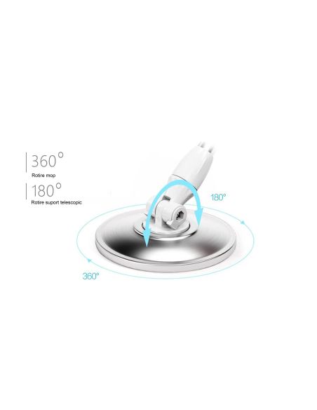 Set mop rotativ 360 gr cu talpa si cuva din inox, Elastix