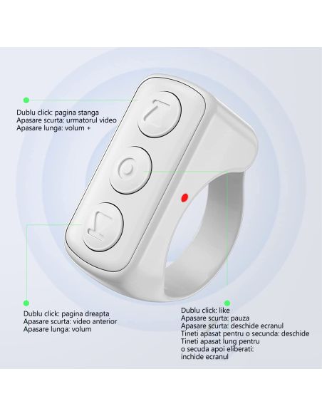 Inel digital pentru smarphone, inel control, navigare smartphone, Elastix