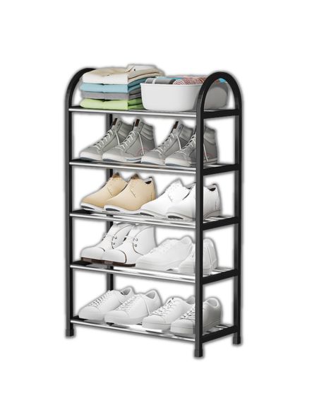 Suport pentru pantofi cu 5 rafturi, pantofar cu design modern, Elastix