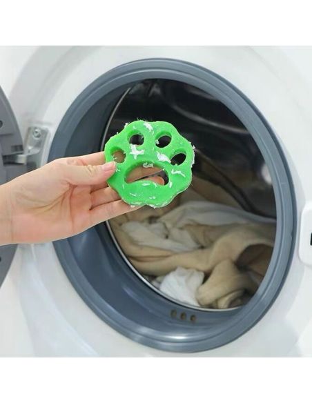 Set 2 dispozitive pentru parul din masina de spalat reutilizabile, indepartare par animale de pe haine, Elastix