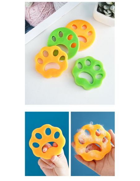 Set 2 dispozitive pentru parul din masina de spalat reutilizabile, indepartare par animale de pe haine, Elastix