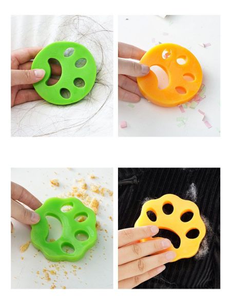 Set 2 dispozitive pentru parul din masina de spalat reutilizabile, indepartare par animale de pe haine, Elastix