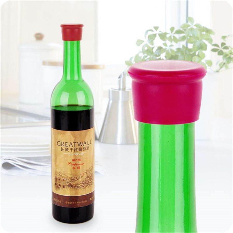 Set 5 dopuri din silicon pentru sticle, dopuri...