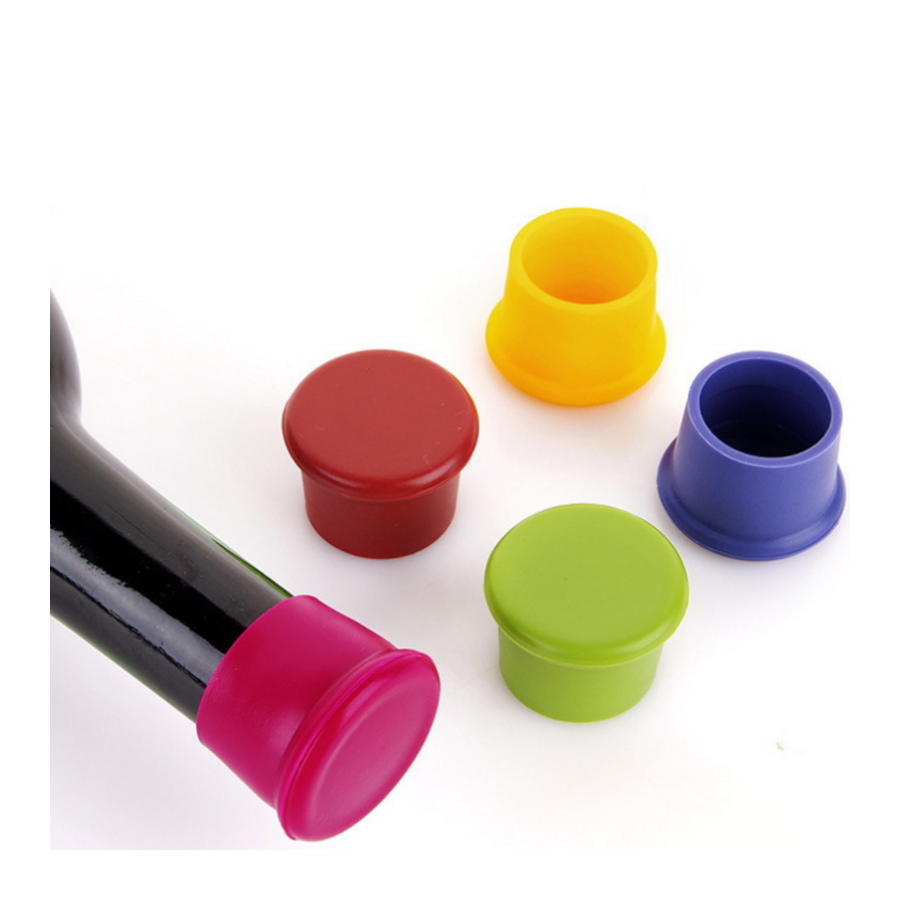 Set 5 dopuri din silicon pentru sticle, dopuri...