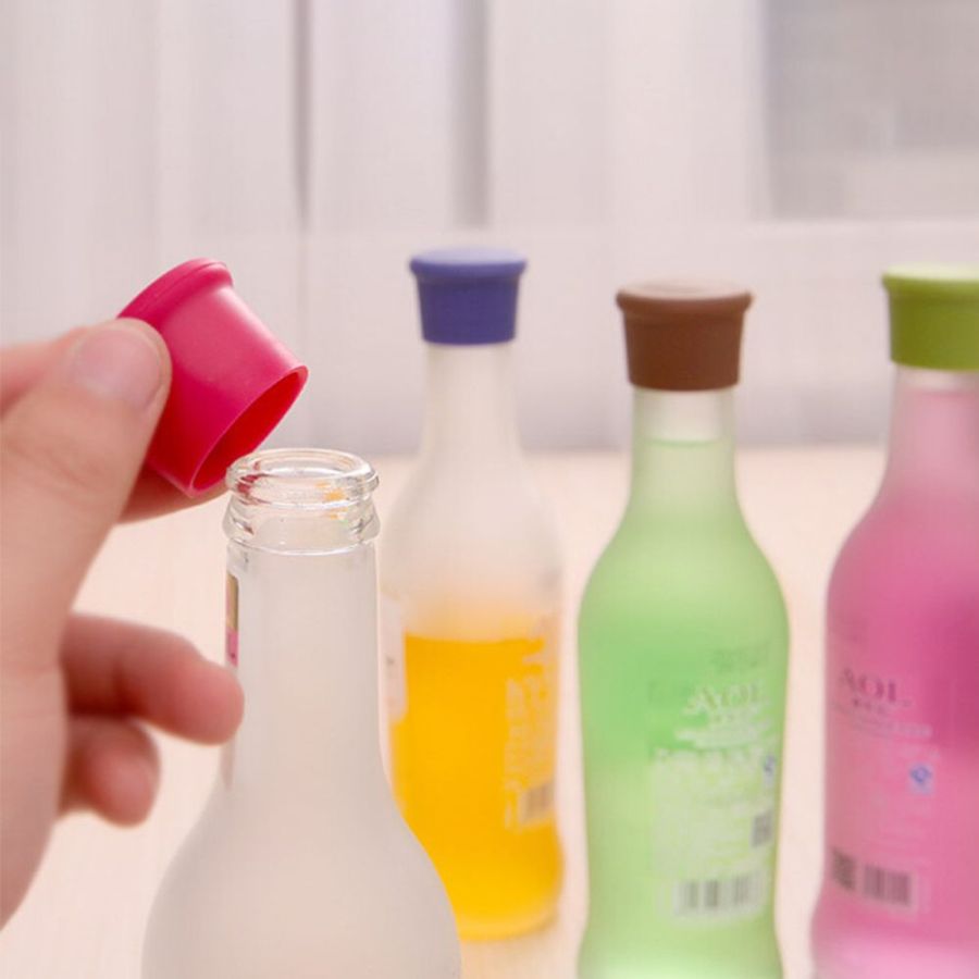 Set 5 dopuri din silicon pentru sticle, dopuri...