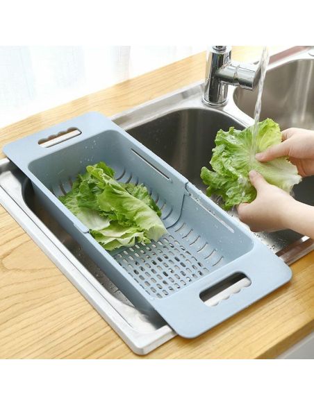 Uscator reglabil pentru chiuveta, cos chiuveta, uscator vase, scurgator vase Elastix