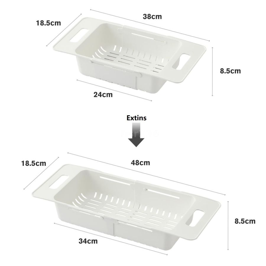Uscator reglabil pentru chiuveta, cos chiuveta,...